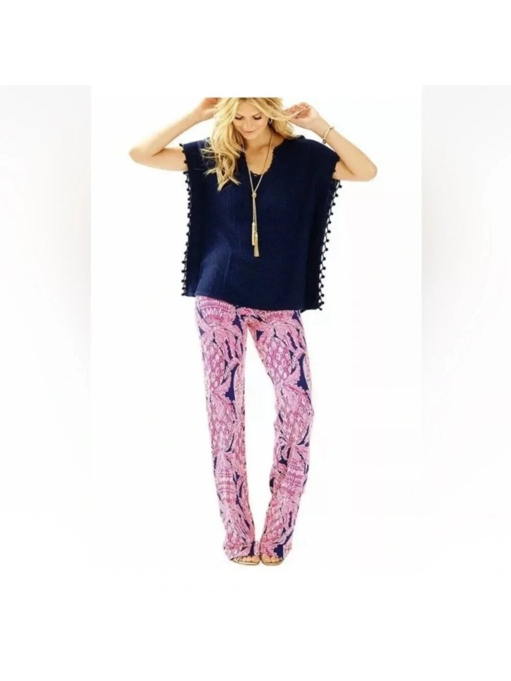 Lilly Pulitzer NEW NWT XS Keating Sweater True Navy